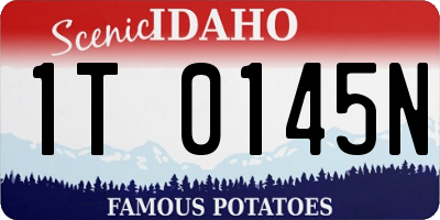 ID license plate 1T0145N