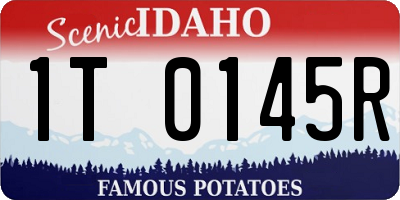 ID license plate 1T0145R