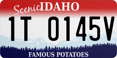 ID license plate 1T0145V
