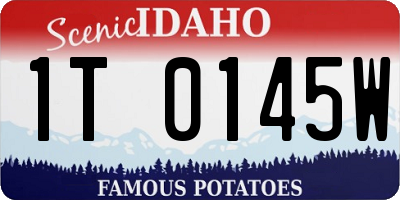 ID license plate 1T0145W