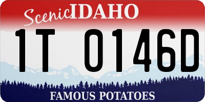 ID license plate 1T0146D
