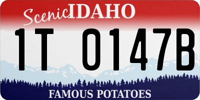 ID license plate 1T0147B