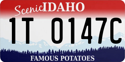 ID license plate 1T0147C