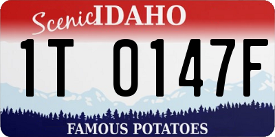 ID license plate 1T0147F