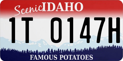 ID license plate 1T0147H