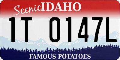 ID license plate 1T0147L