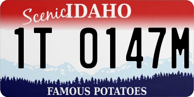 ID license plate 1T0147M