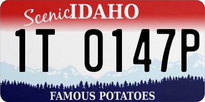 ID license plate 1T0147P