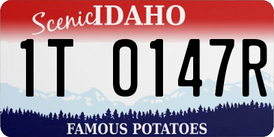 ID license plate 1T0147R