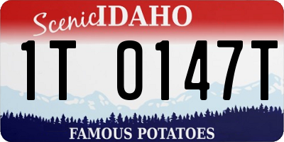 ID license plate 1T0147T