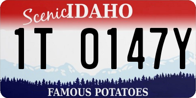 ID license plate 1T0147Y