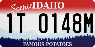 ID license plate 1T0148M