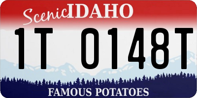 ID license plate 1T0148T