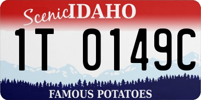 ID license plate 1T0149C