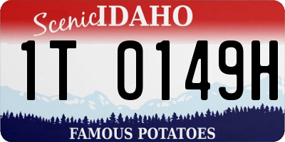 ID license plate 1T0149H