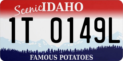 ID license plate 1T0149L
