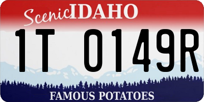 ID license plate 1T0149R