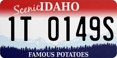 ID license plate 1T0149S