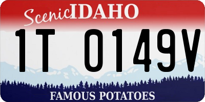 ID license plate 1T0149V