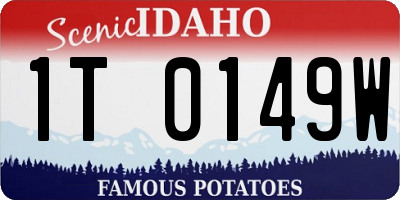 ID license plate 1T0149W