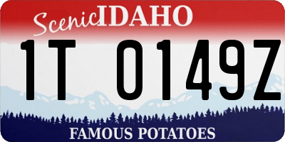 ID license plate 1T0149Z