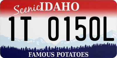 ID license plate 1T0150L