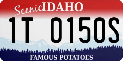 ID license plate 1T0150S