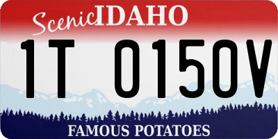 ID license plate 1T0150V