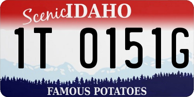 ID license plate 1T0151G