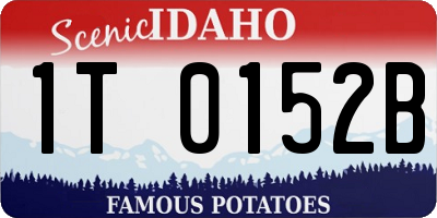ID license plate 1T0152B