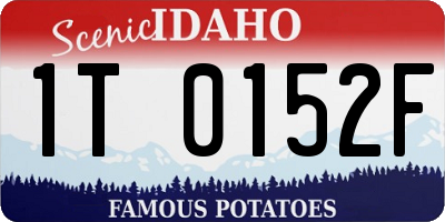 ID license plate 1T0152F