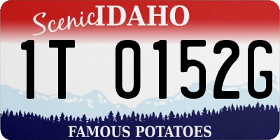 ID license plate 1T0152G
