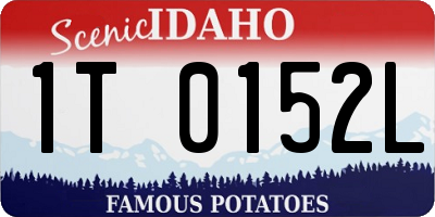 ID license plate 1T0152L