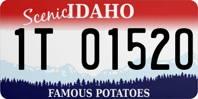 ID license plate 1T0152O