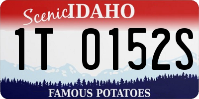 ID license plate 1T0152S