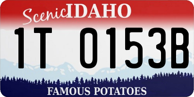 ID license plate 1T0153B