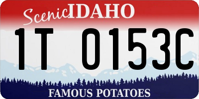 ID license plate 1T0153C