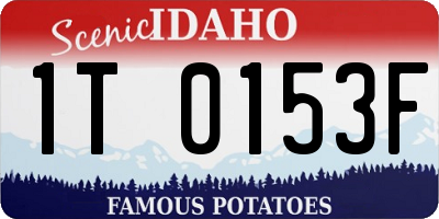ID license plate 1T0153F
