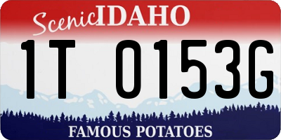 ID license plate 1T0153G