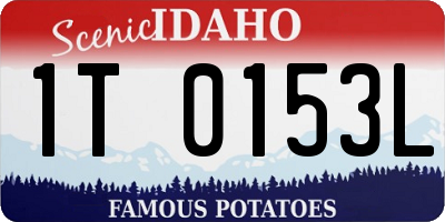 ID license plate 1T0153L