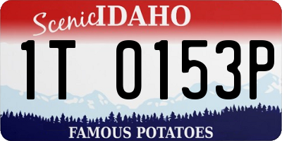 ID license plate 1T0153P