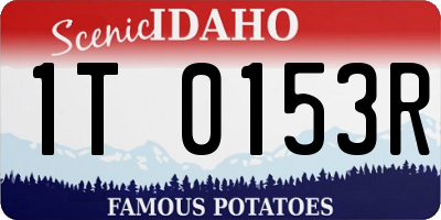 ID license plate 1T0153R