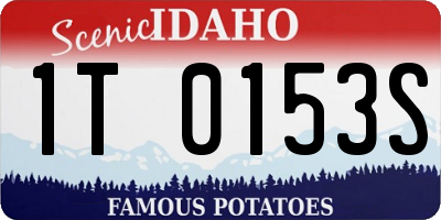 ID license plate 1T0153S