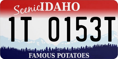 ID license plate 1T0153T