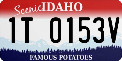 ID license plate 1T0153V