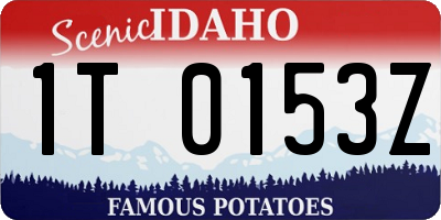 ID license plate 1T0153Z