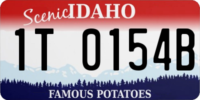 ID license plate 1T0154B