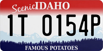 ID license plate 1T0154P