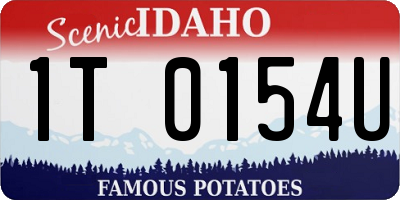 ID license plate 1T0154U