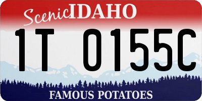 ID license plate 1T0155C